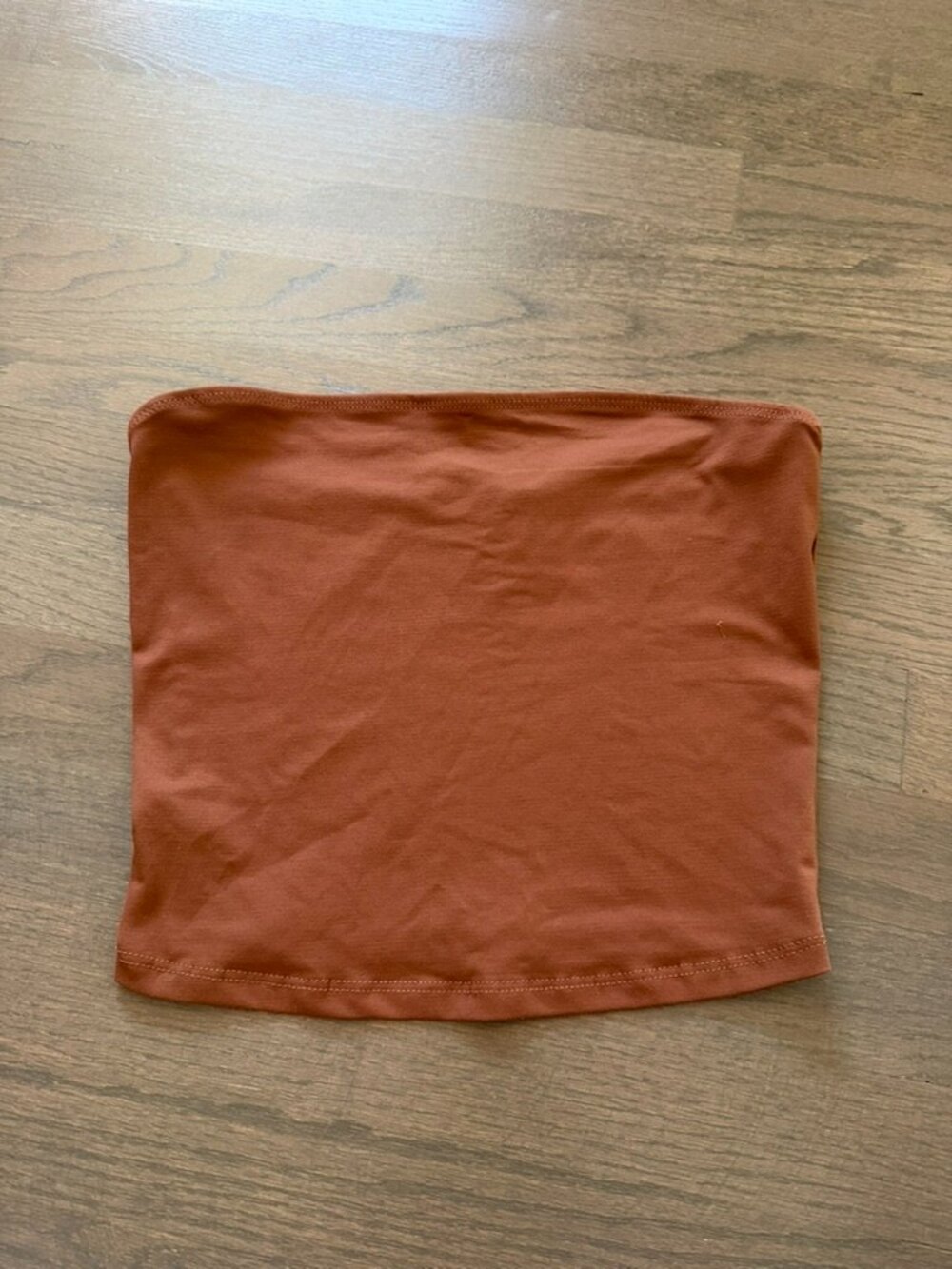 Trendy Queen Brown Strapless Tube Top Size Small